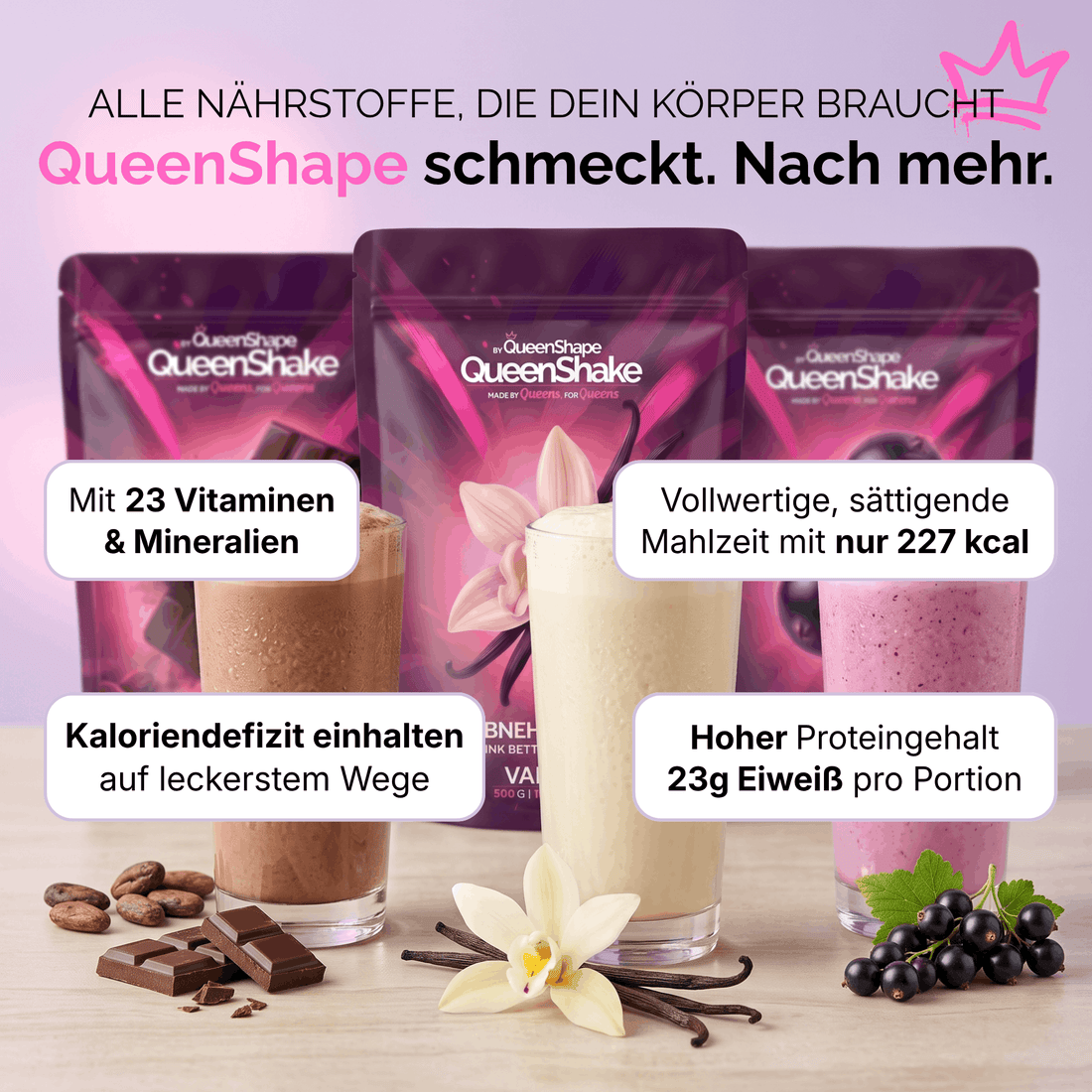 QueenShape Shakedose in der Hand